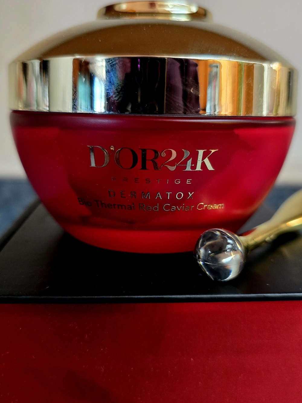 LAST ONE!! D'OR24k Prestige Bio Thermal Red Caviar Cream in Black & Gold Package